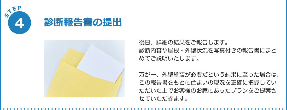 STEP4　診断報告書の提出